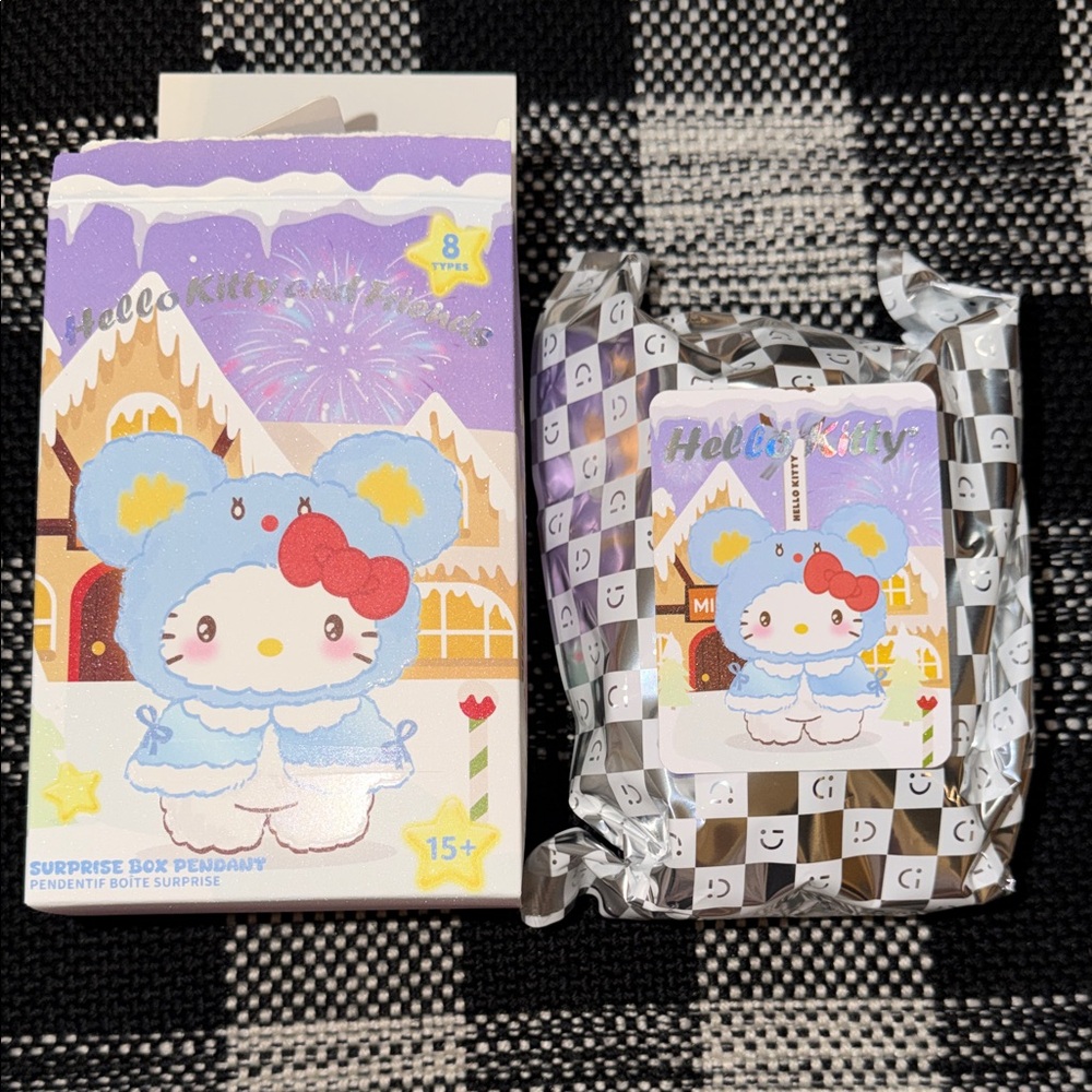 Hello Kitty Pastel Blue Bear Surprise Pendant